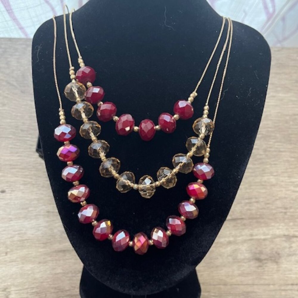 NY & CO. 3-strand Beaded Necklace